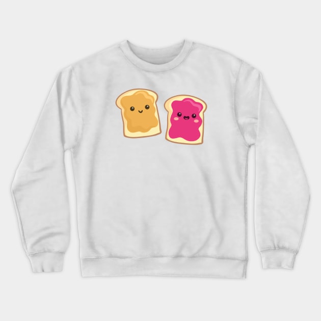 pbj (raspberry) Crewneck Sweatshirt by mystudiocreate